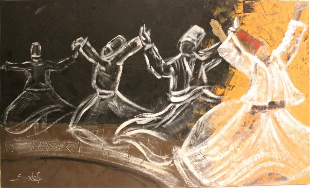 Whirling Derwish علم کا مقام ذہن ہے لیکن عشق کا قلب